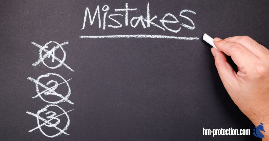 mistakes being written on a blackboard